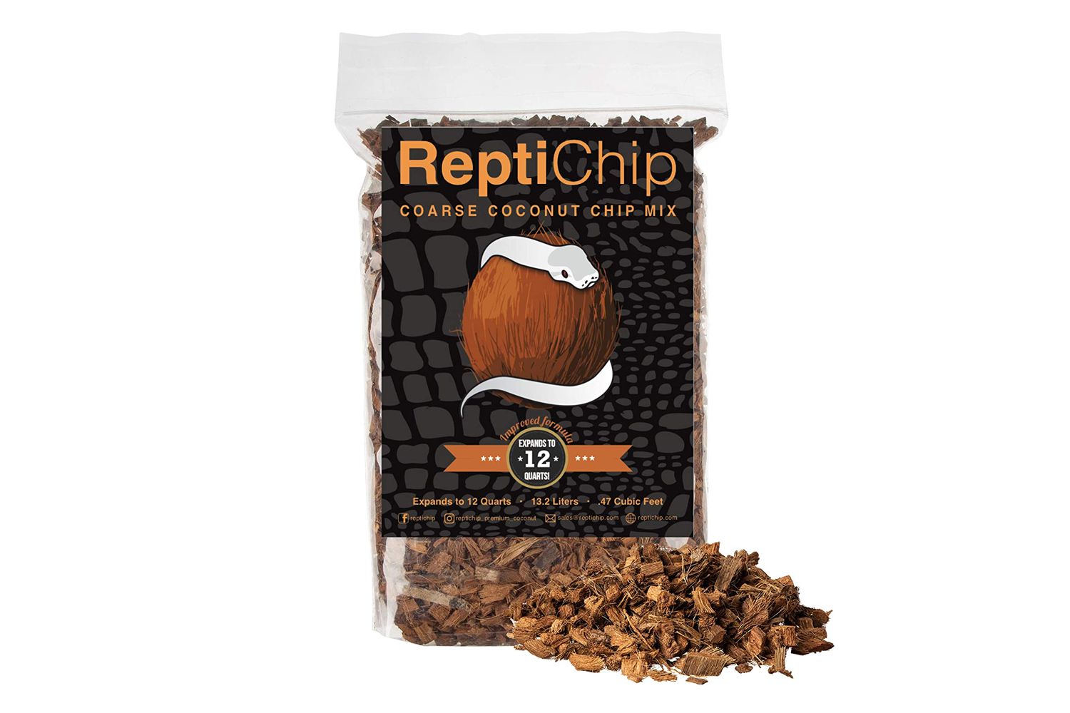 ReptiChip Coarse Coconut Chip Mix